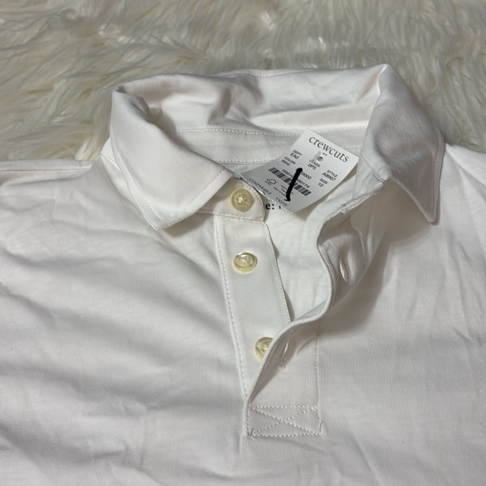 NWT Crewcuts Boys Long Sleeve Polo Shirt 100% Cotton Size 12 Youth - Picture 3 of 8